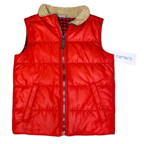 Carters Red puffer vest - Picture 1 of 5